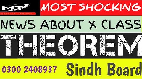 MOST IMPORTANT THEOREMS by MT || FOR CLASS X || SINDH BOARD || MATH TRAINER || MOIN UD DIN