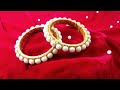 DIY | Traditional Designer Wedding Pearl Bangles