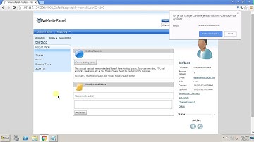 Create User and host a domain in website panel