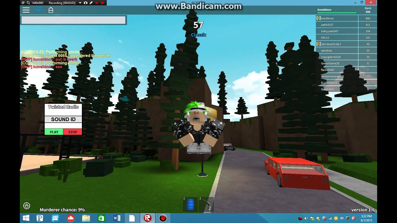 Roblox Twisted Murderer Twerking Music Video By Omeguhn - roblox twisted murder turn down for noscopes youtube