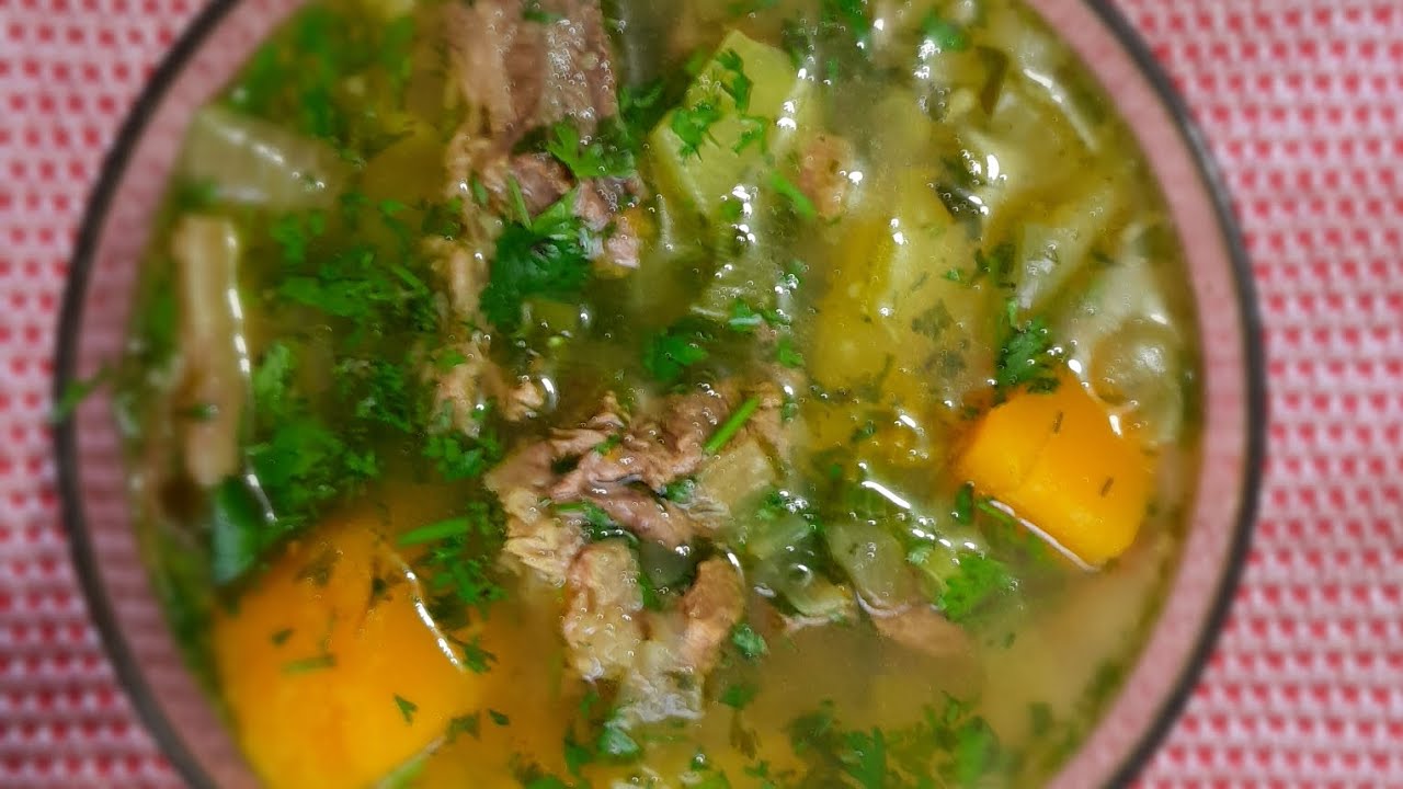 Receta # 017. Sopa de costillas de res, fácil de preparar.