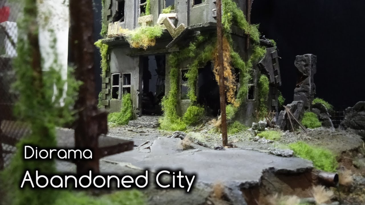 How to Build Realistic Ruined City Buildings Diorama YouTube