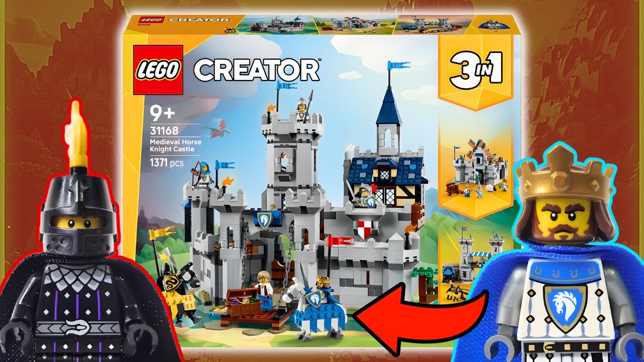 JSOU TYHLE KONĚ BIZARNÍ? 🐎 | RECENZE LEGO CREATOR 31168 MEDIEVAL HORSE KNIGHT CASTLE