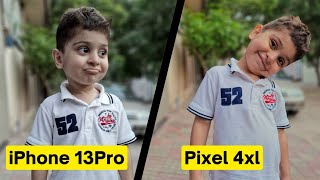 google pixel 4 xl vs iphone 13 pro max : camera comparison