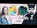 (eng) 말레피센트 모티브 하트쉐이커 만들기🖤 Maleficent Heart Shaker! Watch Me Resin 🖤 디즈니 레진아트 레진공예 - Mani Land