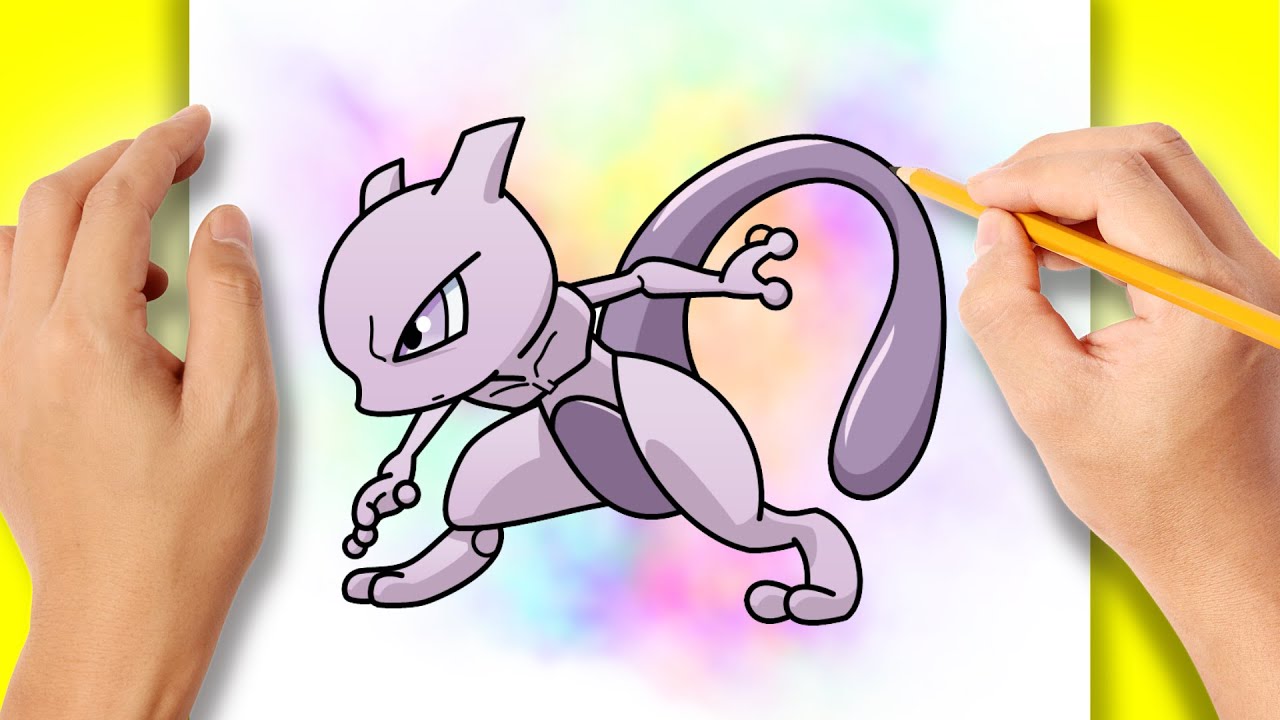 Como DESENHAR o MEWTWO - Como DIBUJAR a MEWTWO - Pokémon 