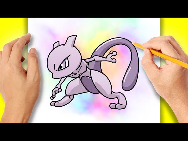 Como DESENHAR o MEWTWO - Como DIBUJAR a MEWTWO - Pokémon 