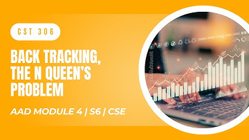 Back Tracking, N Queen’s Problem | CST306 | AAD MODULE 4 | KTU | Anna Thomas