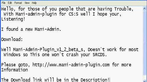 How to Fix Mani-admin-plugin for SRCDS - CS:S