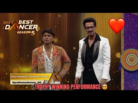😍 Prathamesh won everyone's heart with the trophy | Goriya Re Goriya 🏆💖 | India's Best Dancer 2026