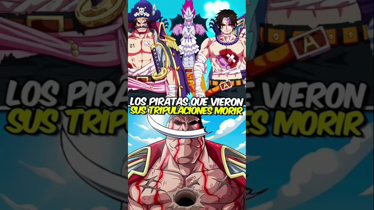 ¡Los piratas que vieron a sus tripulaciones desaparecer en One Piece! 😭😥 #onepiece #ace #Marcofenix