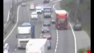 Shocking Cctv Video Driver Crashes After Nine-Mile Drive In Wrong Direction On M25 Motorway In Uk