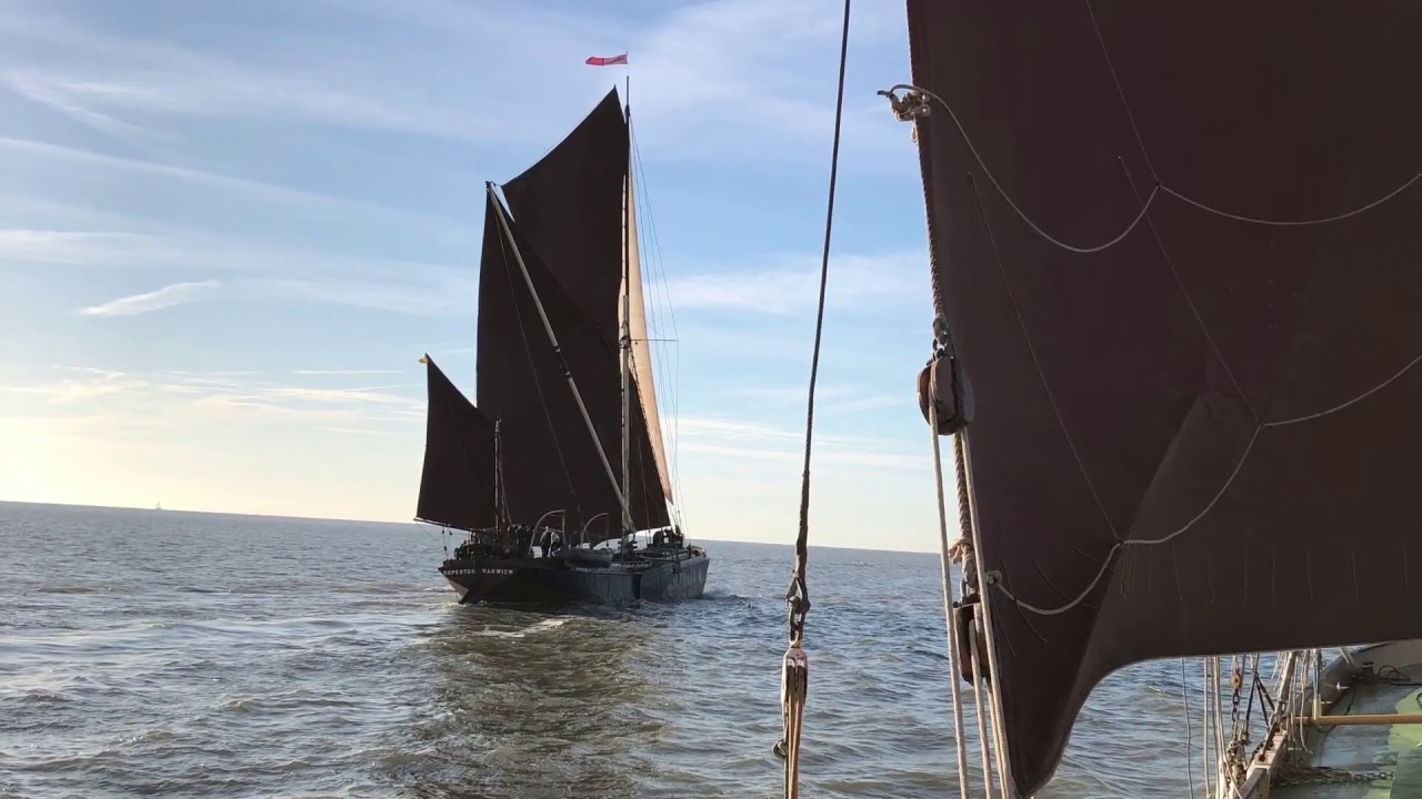 Colne , Thames sailing barge and smack , race 2018