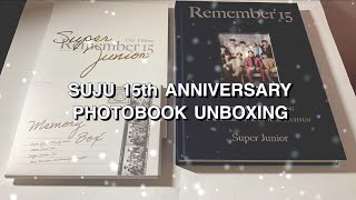 SUPER JUNIOR 15th Anniversary Photobook Remember 15 Unboxing