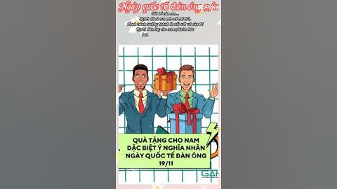 Chúc mừng ngày Quốc tế đàn ông 19/11