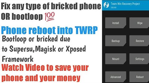 How to fix bootloop or bricked phone at home |reboot into recovery|