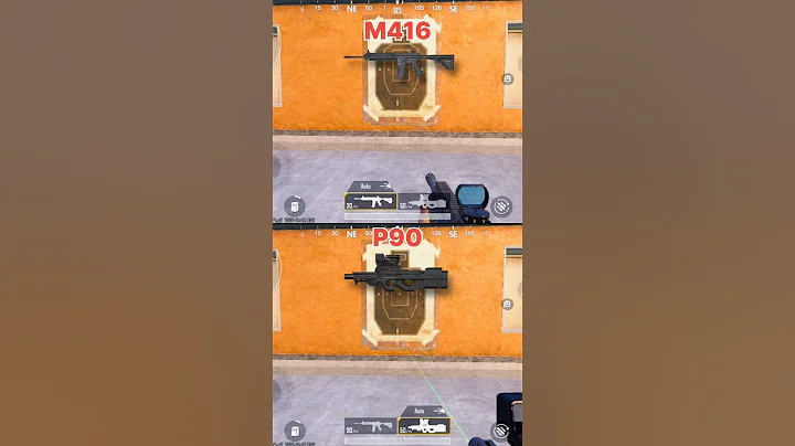M416 vs P90 Recoil Test | M416 vs P90 #bgmi #bgmishort #pubgmobile