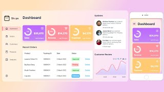 react responsive admin panel tutorial | react admin dashboard template design | for beginners