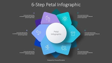 6-Step Petal Infographic - Free Google Slides theme and PowerPoint template