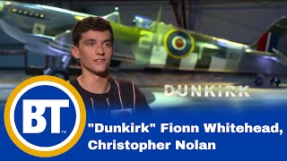 Dunkirk actor Fionn Whitehead and director Christopher Nolan