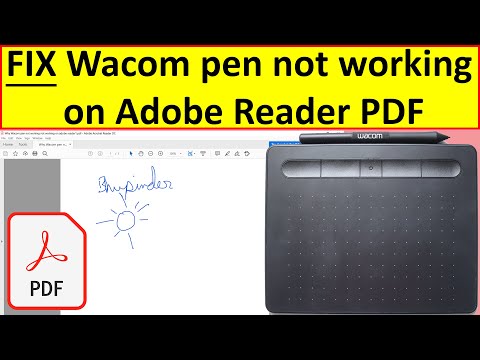 How to fix Wacom pen not working on Adobe Reader PDF