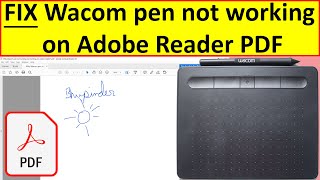How to fix Wacom pen not working on Adobe Reader PDF screenshot 4