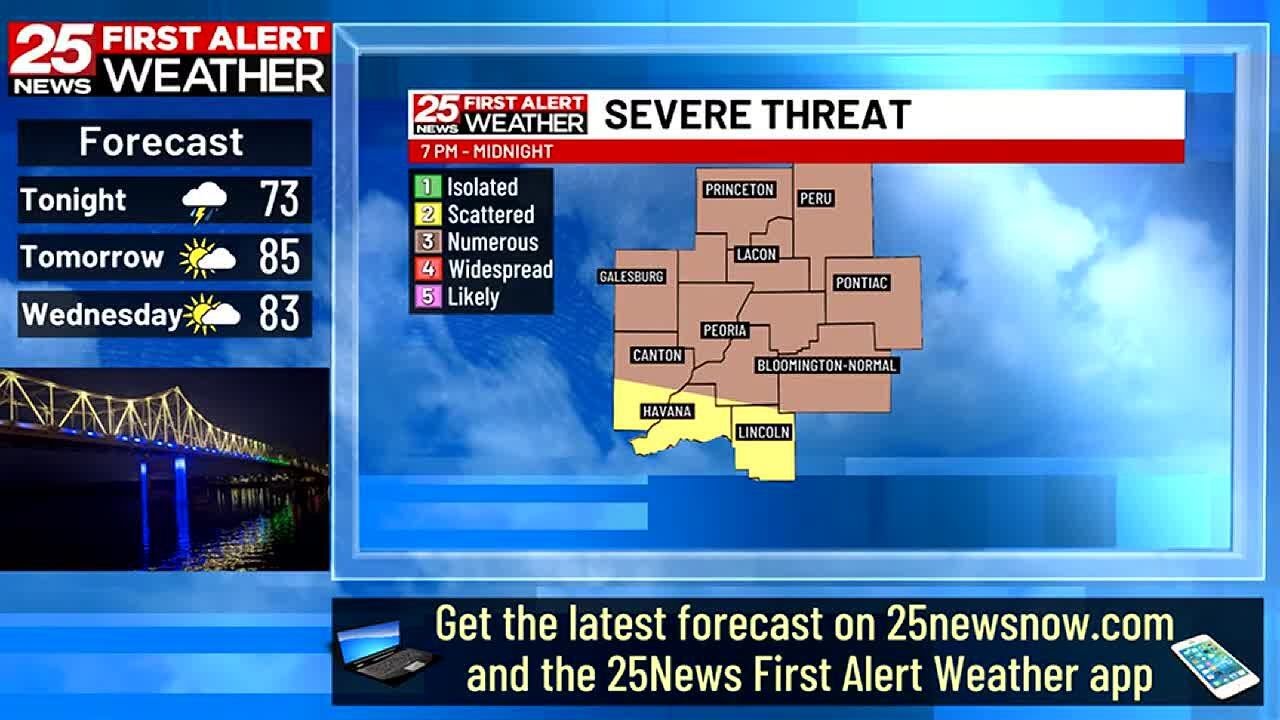 Severe weather possible late tonight - YouTube