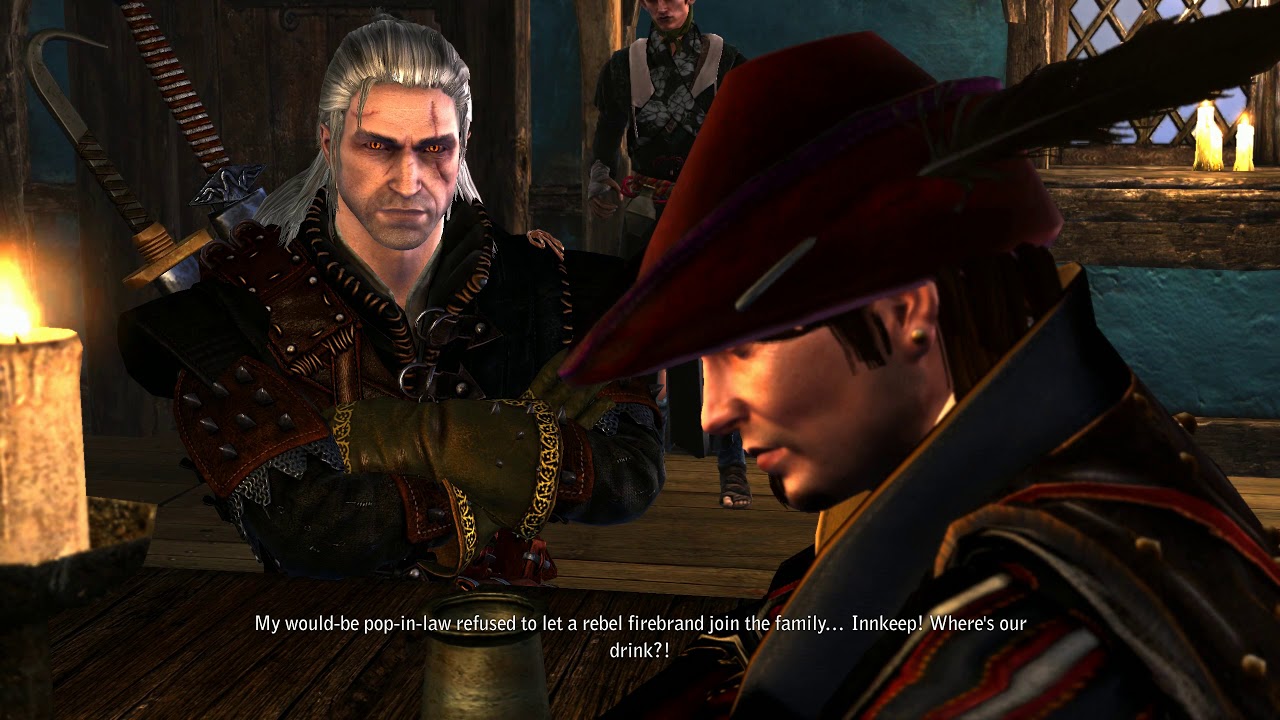 The Witcher 2 Geralt, Dandelion, and Zoltan reunion YouTube