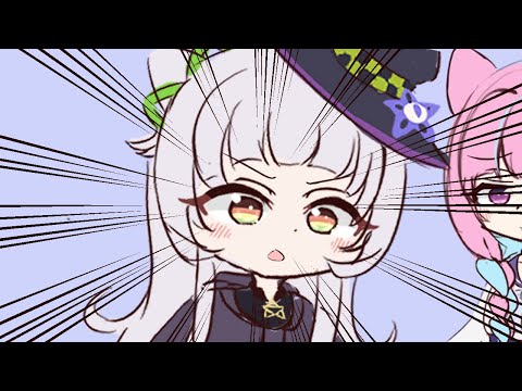 【手描き】シオンはインチキ魔法少女【紫咲シオン　湊あくあ】