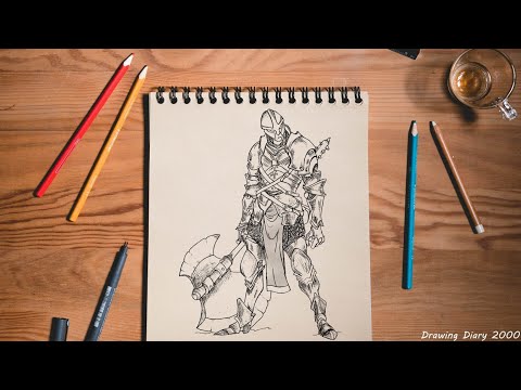 Video: How To Draw A Warrior