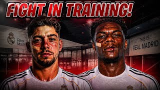 Chaos in Real Madrid Training 😳⚔️ Valverde vs Tchouaméni Fight
