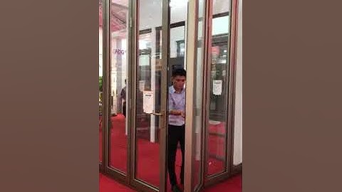 Cửa Nhôm xếp trượt 8 cánh ghép góc 90 độ - Cửa Nhôm Xanh