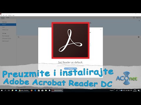 Kako presnimati i instalirati Adobe Acrobat Reader DC PDF viever