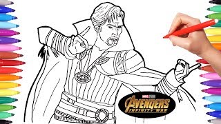 Avengers infinity war doctor strange | coloring pages watch how to
draw