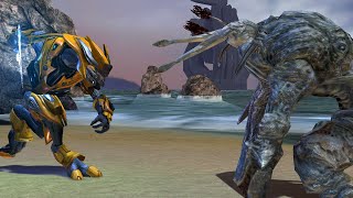 Halo Reach Elites Vs. Halo 3 Flood Tank