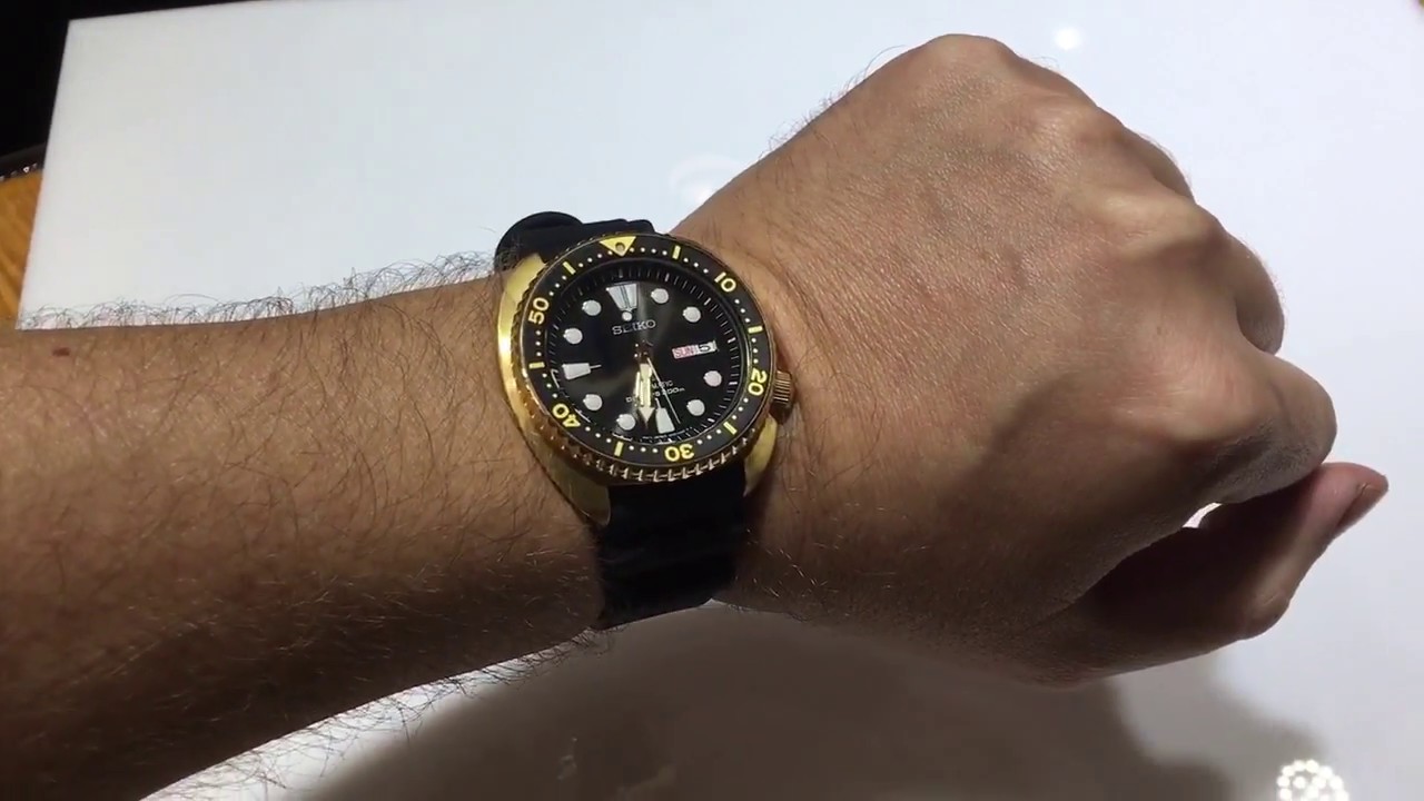 The Golden Turtle Seiko Dive Watch SRPC44 - YouTube