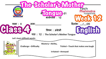 Class 4 English week 12 solved assignment || EDMC Class 4 English week 12 solved assignment