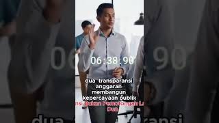 Transparansi dan Komunikasi Publik  Kunci Menentukan Program prioritas