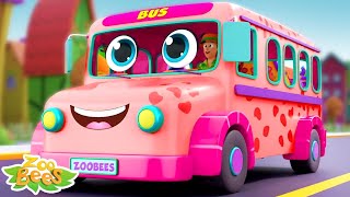Wheels On The Bus, Vehicle Song And Nursery Rhymes For Kids