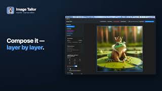 Image Tailor — layer-based canvas editor for macOS (snap to grid, scale, rotate, text) screenshot 5