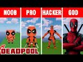 NOOB vs PRO vs HACKER vs GOD: DEADPOOL 3 BUILD CHALLENGE in Minecraft 4K