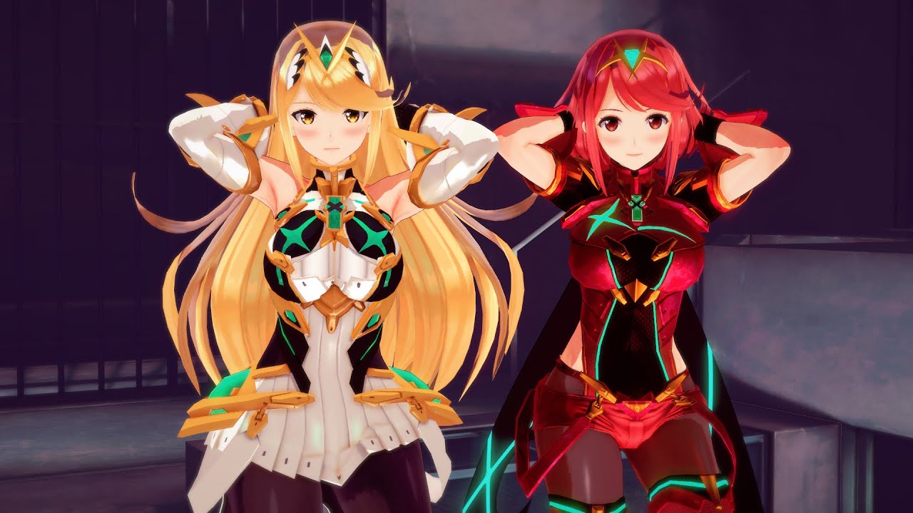 【MMD】ゼノブレイド２ ホムラ＆ヒカリで『シニカルナイトプラン』1080p [KKVMD]