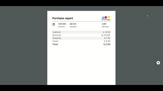 Saving a Purchase Report from the AOW Dashboard screenshot 1