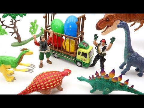 Dinosaur Hunter In Jungle <strong>Dino</strong> <strong>Island</strong>! Hunter Steals Dinosaur Eggs - Dinosaur Fun Movie For Kids