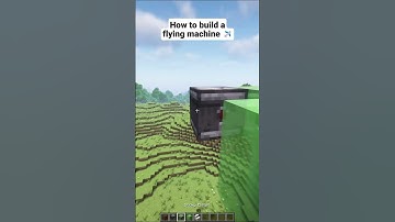 How to Build a Flying Machine in Minecraft! ✈️#shorts #minecraft