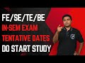 FE/SE/TE/BE In-Sem Exam Tentative Dates | Do Start Study Now | #sppuexam #engineering #sppuupdate
