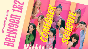 TWICE Comeback Schedule Between 1&2 Album