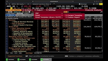 FinMod | Exporting data from Bloomberg to Excel