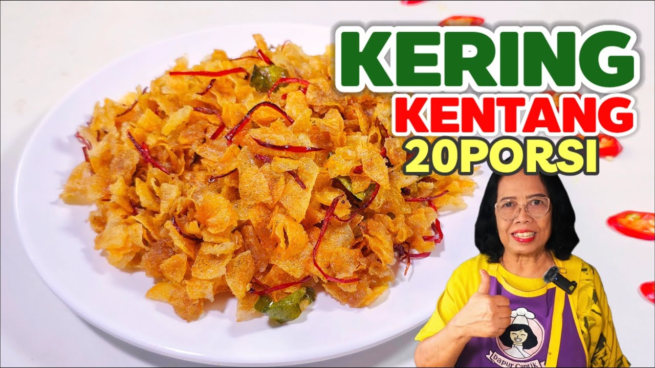 MANIS GURIH RENYAH CUKUP BUAT SETOK 1BULAN  -- RESEP KERING KENTANG 20 PORSI // PRAKTIS TAHAN LAMA