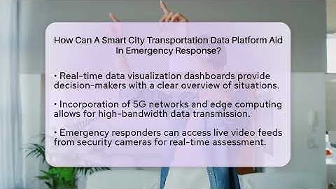 How Can A Smart City Transportation Data Platform Aid In Emergency Response? - Talking Tech Trends